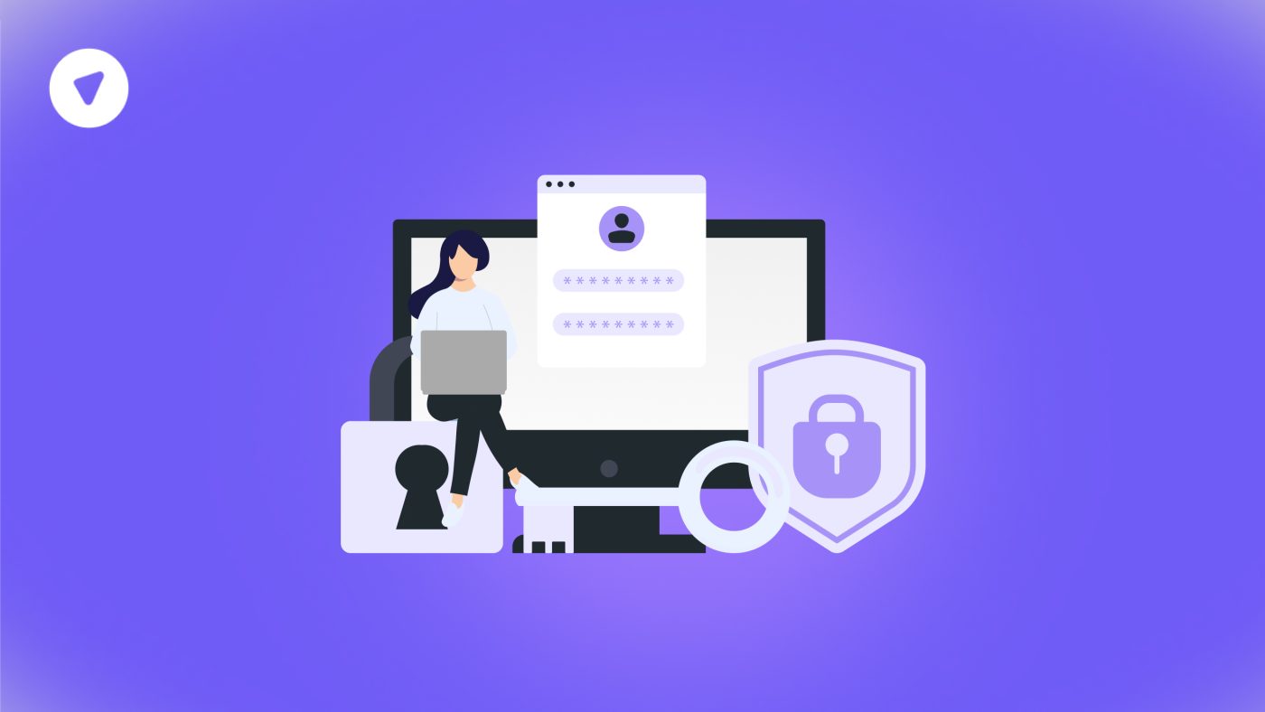 Illustration representing secure login systems used when reselling password managers to MSP clients.