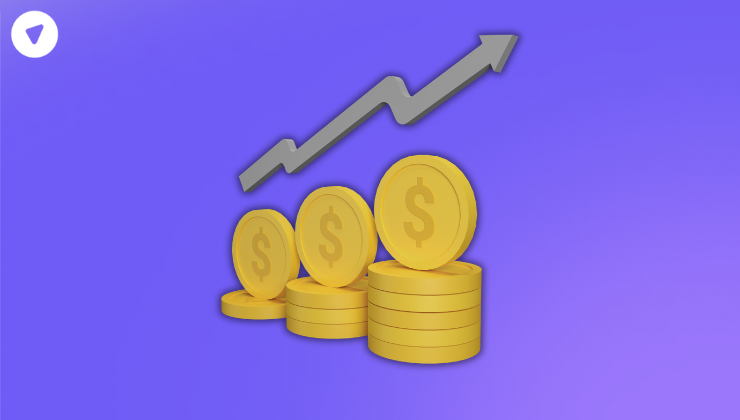 Profit trend line of money
