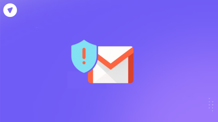 Minimalistic Gmail icon with shield representing protection against Google Gmail Data Breach risks.