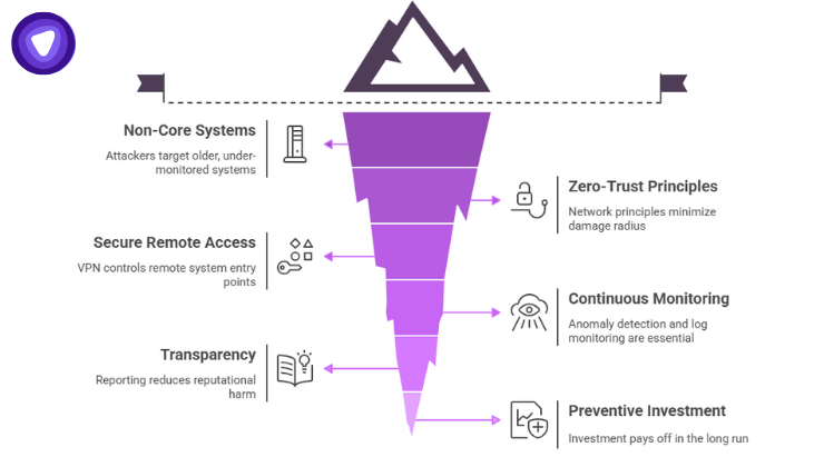 Key cybersecurity lessons for IT leaders, prioritize zero trust, segmentation, VPN security, continuous monitoring, transparency, and preventive investment.
