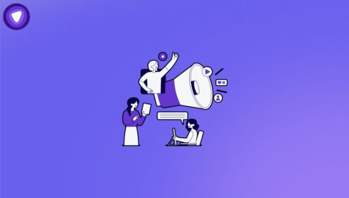 Illustration of a marketing strategy showing urgency, FOMO, and conversion tactics for resellers against a purple background.